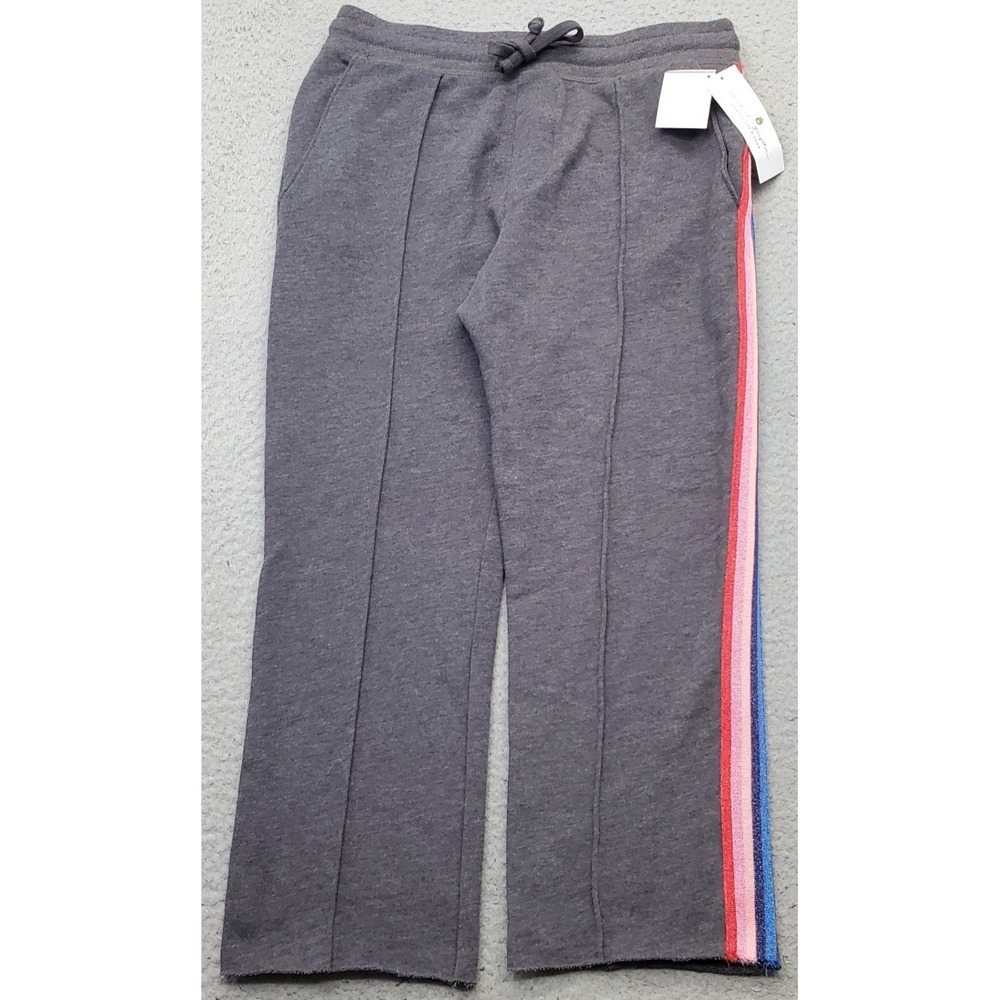 Spiritual Gangster Essential Cropped Sweatpants Womens S Gray Drawstring Waist